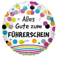 Folienballon Alles Gute zum Führerschein D43cm