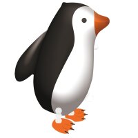 Folienballon AirWalker Pinguin 57 x 47 cm