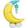 Folienballon Airloonz Mond & Sterne 101 x 139 cm