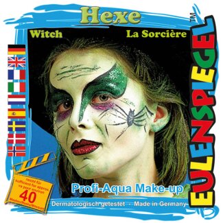 Motivschminke Hexe 4 Farben mit Pinsel