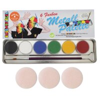 Schminkpalette 6 Farben Standard, Metall