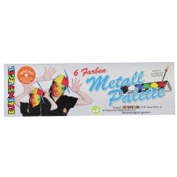 Schminkpalette 6 Farben Standard, Metall
