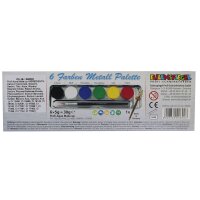 Schminkpalette 6 Farben Standard, Metall