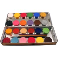 Schminkpalette 24 Farben Standard, Metall