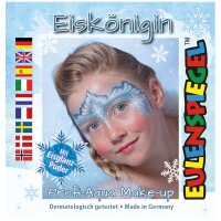 Motivschminke 4 Farben mit Pinsel Eiskönigin