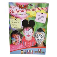 Schminkpalette Familie 8 Farben, Schwamm, Pinsel