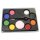 Schminkpalette Familie 8 Farben, Schwamm, Pinsel