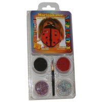 Motivschminke Marienkäfer 4 Farben, Pinsel