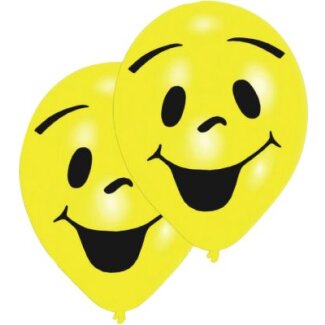 Luftballons Sunny Smile 25,4 cm gelb 8 Stück