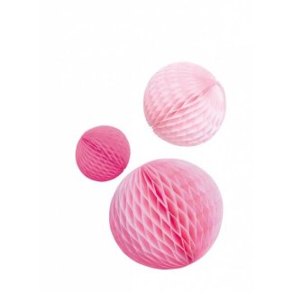 Wabenbälle Hot Pink 3 Stück