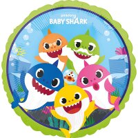 Folienballon Baby Shark rund