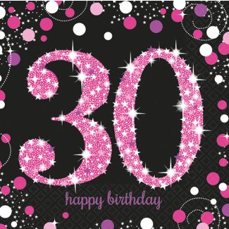 Serviette 33x33cm Sparkling Celebration 30