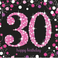 Serviette 33x33cm Sparkling Celebration 30