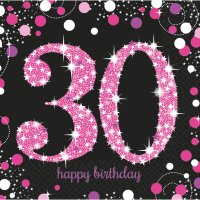 Serviette 33x33cm Sparkling Celebration 30