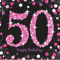 Serviette 33x33cm Sparkling Celebration 50