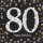 Serviette 33x33cm Sparkling Celebration 80