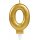 Zahlenkerze 0 Sparkling Celebrations Gold