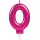 Zahlenkerze 0 Sparkling Celebrations Pink