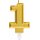 Zahlenkerze 1 Sparkling Celebrations gold