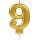 Zahlenkerze 9 Sparkling Celebrations Gold
