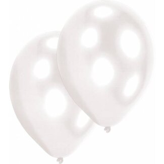 Luftballons Pearl 27,5 cm weiß 10 Stück