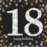 Serviette 33x33cm Sparkling Celebration 18