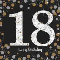 Serviette 33x33cm Sparkling Celebration 18