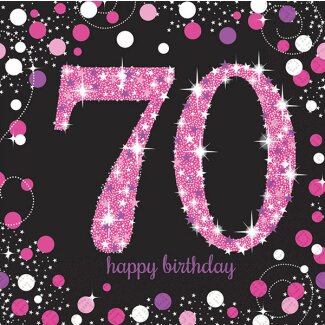 Serviette 33x33cm Sparkling Celebration 70