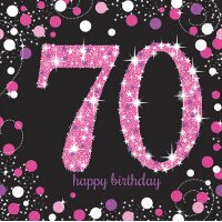Serviette 33x33cm Sparkling Celebration 70