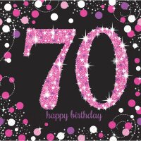 Serviette 33x33cm Sparkling Celebration 70