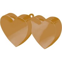 Ballongewicht Herzen 170 g gold