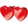 Ballongewicht Herzen 170g rot
