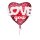 Folienballon Herz Love You 91 cm rot