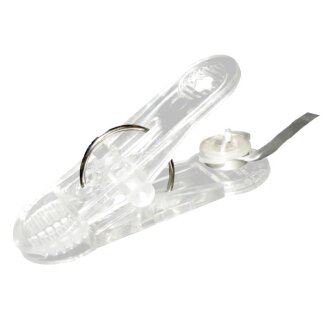 Ballonklammer 16g transparent