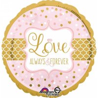 Folienballon Jumbo Love always & forever D71cm