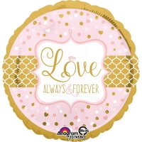Folienballon Jumbo Love always & forever D71cm