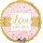 Folienballon Jumbo Love always & forever D71cm