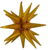 Folienballon Multi Star gold 76 x 88 cm