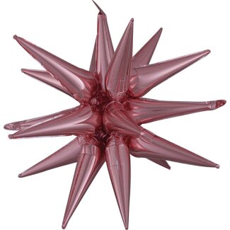 Folienballon Multi Star 76x88cm rosé