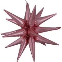 Folienballon Multi Star 76x88cm rosé