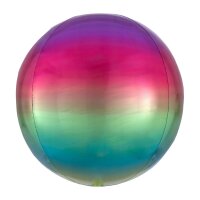 Folienballon Orbz Regenbogen D38 cm