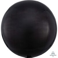 Folienballon Orbz schwarz Ø38 cm