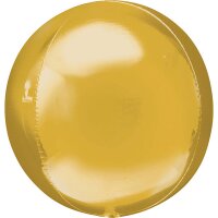 Folienballon Orbz D38 cm gold