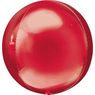 Folienballon Orbz rot Ø38 cm