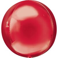 Folienballon Orbz rot Ø38 cm