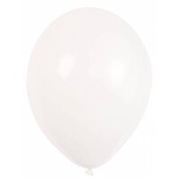 Luftballons Crystal 27,5 cm weiß 10er