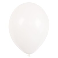 Luftballons Crystal 27,5 cm weiß 10er
