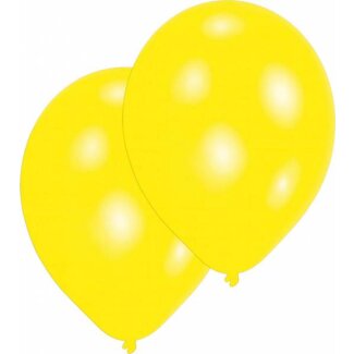 Luftballons gelb 27,5 cm 10 Stück