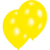 Luftballons gelb 27,5 cm 10 Stück