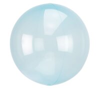 Folienballon Clearz Crystal Blue rund